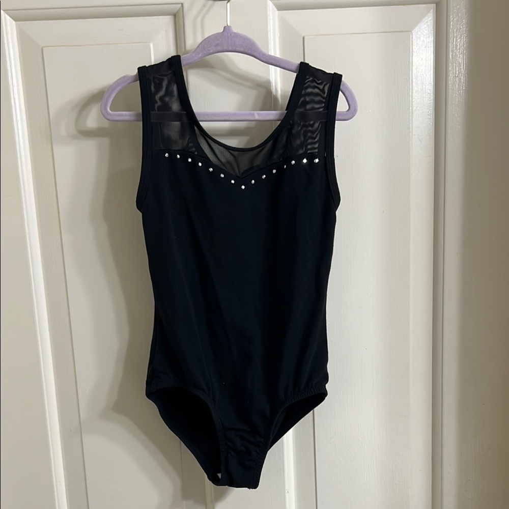 Black Kids One Piece Leotard